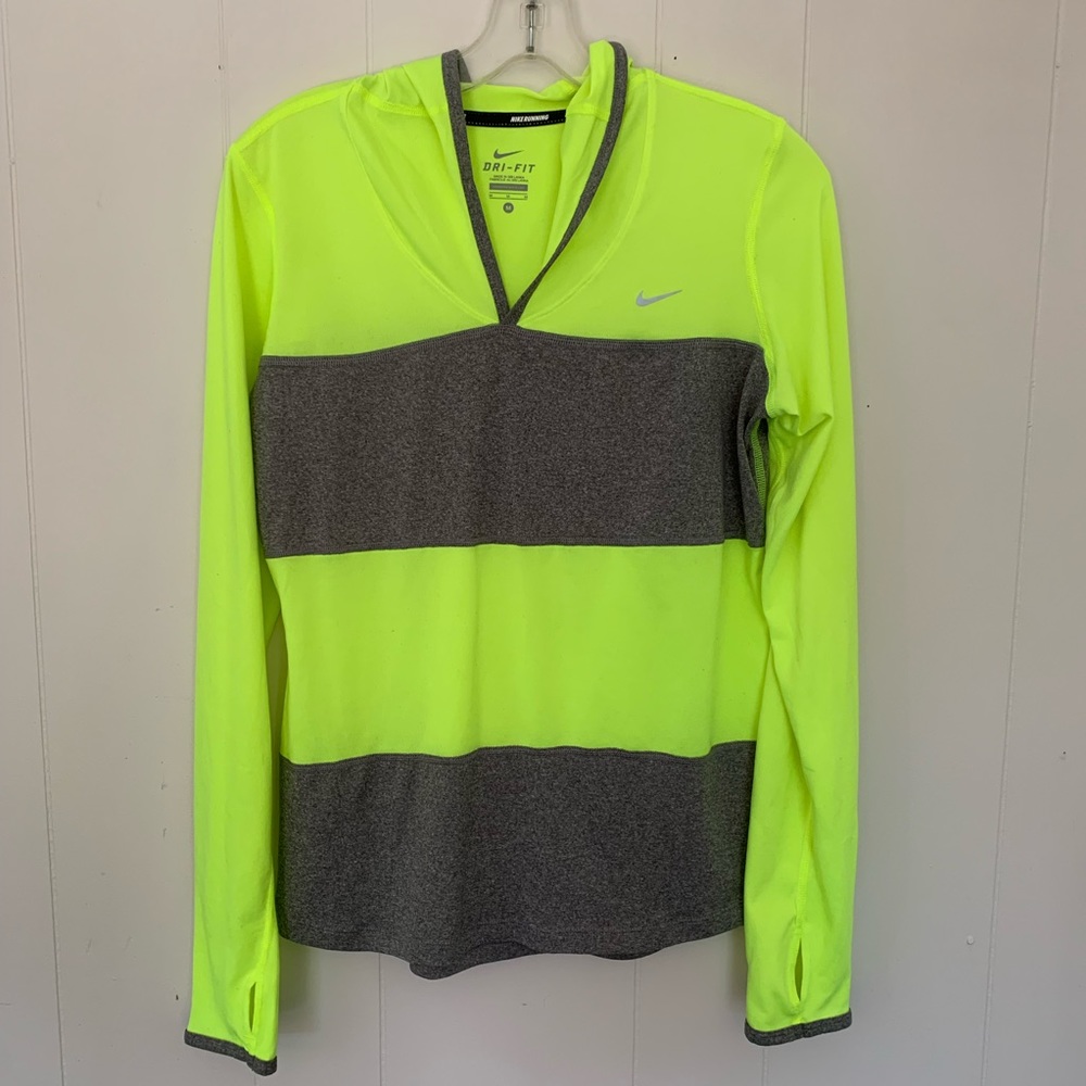 Nike hooded running long sleeve top